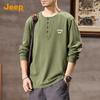 Jeep Men's Pure Cotton Long Sleeve T-Shirt