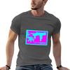 Hotline Miami Vaporwave T-Shirt Unisex T-Shirt Luxus-T-Shirts für Unisex Schlank geschnittene T-Shirts für Unisex Baumwolle Lustiges T-Shirt