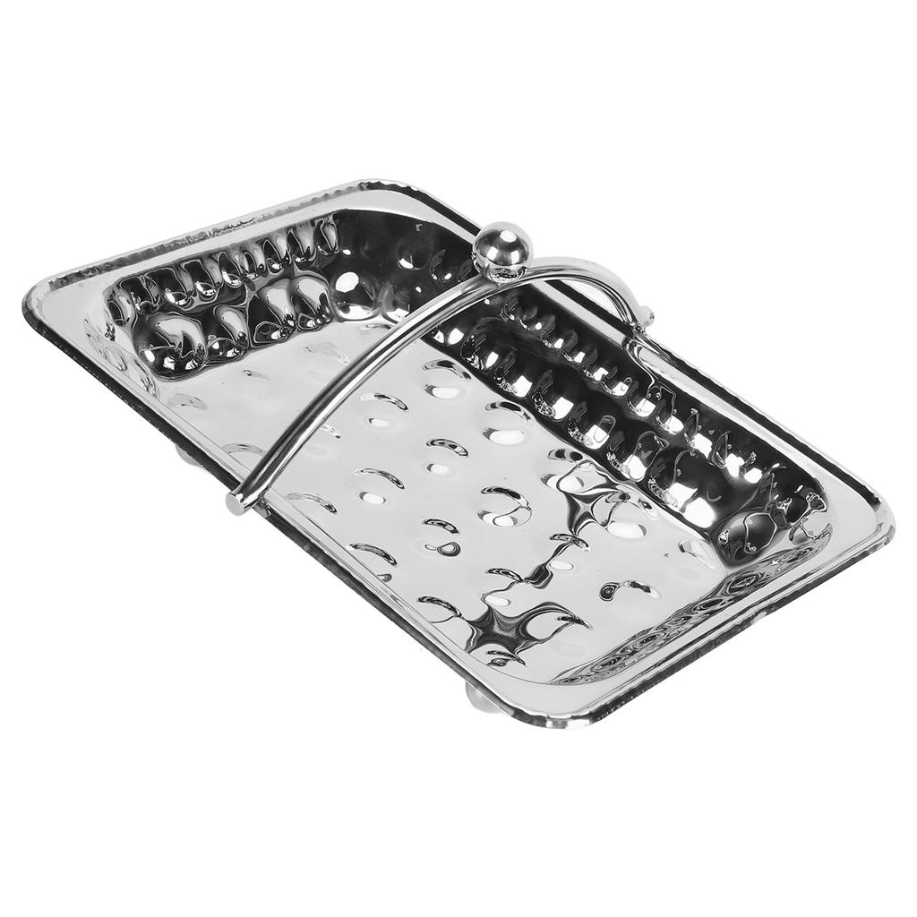 Stainless Steel Towel Basket Exquisite Elegant Large Capacity Fruit Serving Basket with Handle for