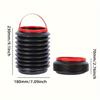1/2pcs 4L Car Trash Can, Foldable Multifunction Storage Bucket for Auto Outdoor Fishing, Portable Leakproof Trash Bin