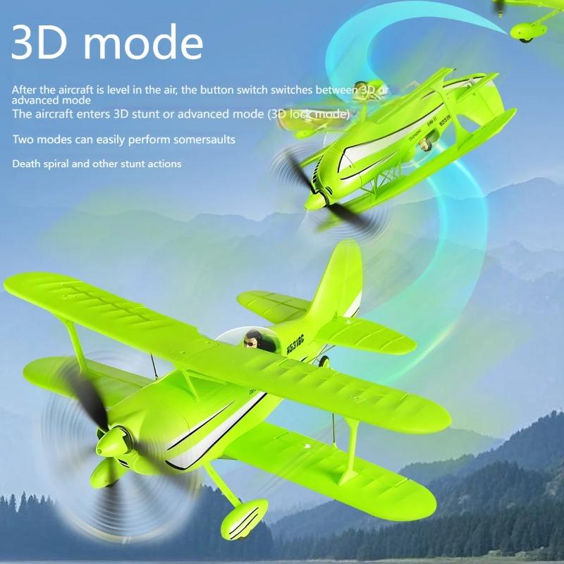 WLtoys A310 Glider Beechcraft D17S Biplane High Simulation 3D/6G System Model Aircraft Brushless Aerobatics RC Toy