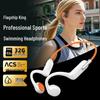 Écouteurs Bluetooth Osseux Professionnels Étanche X6 avec Mémoire 32 Go, Conception Non Intra-Auriculaire pour la Natation et la Course à Pied