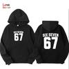 67 Hoodies Boys Girls Pullovers Harajuku Hoodies 67 Printed Fleece Hoodie Kids Fall Winter Casual Fashion Unisex Sweatshirt