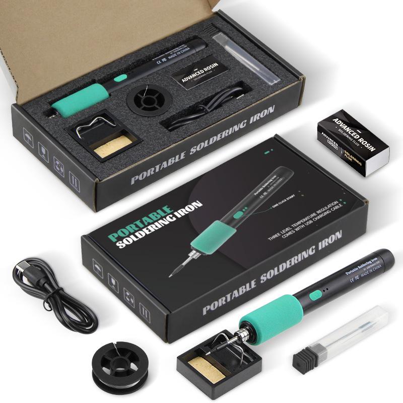 1Pc  USB Portable Soldering Iron Kit for Home Welding & Plastic Stamping