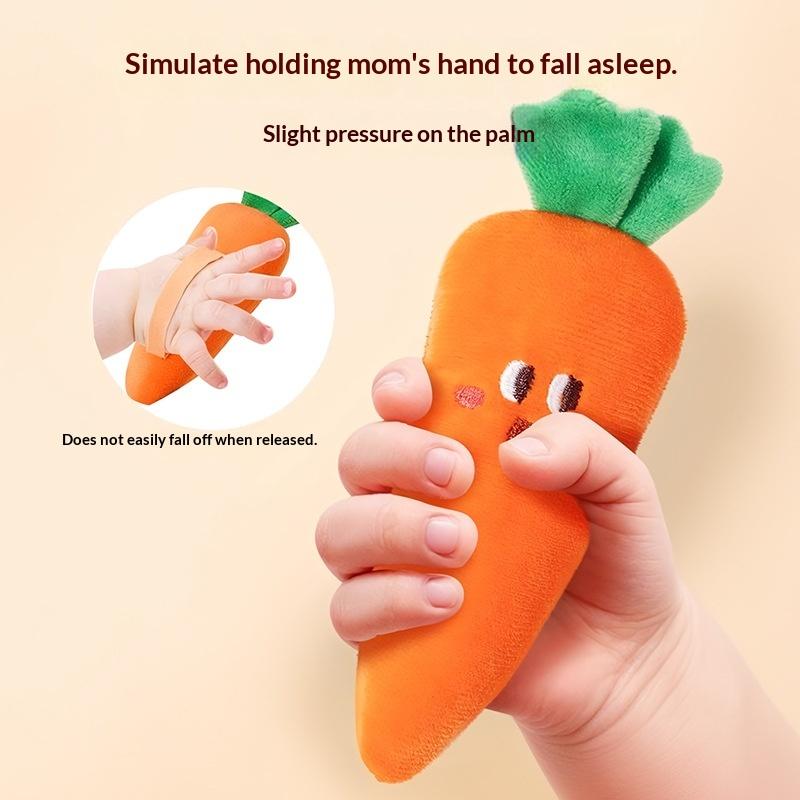 Cute Vegetables Fruits Baby Soothing Plush Toy Stuffed Soothing Doll Newborn Baby Sleeping Comfort Toy Crib Stroller Decor