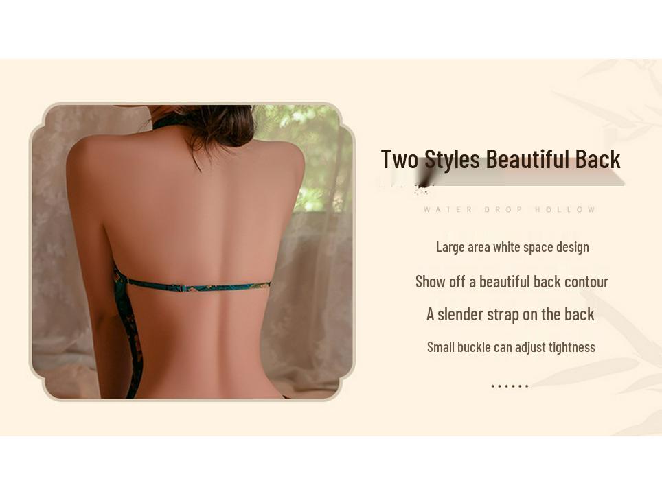 Ensemble Cheongsam Sexy Halter Fendu Dos Nu Col Montant 9298