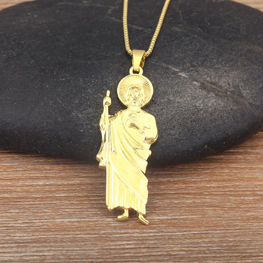 Nidin New Fashion Religious Style S/M/L Sizes Choice Charm Pendant Necklace For Women Choker Chain Lady Jewelry Daily Party Gift