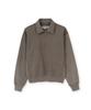 Beulaunyadeu W Washed Sweat Half Zip, Mocha