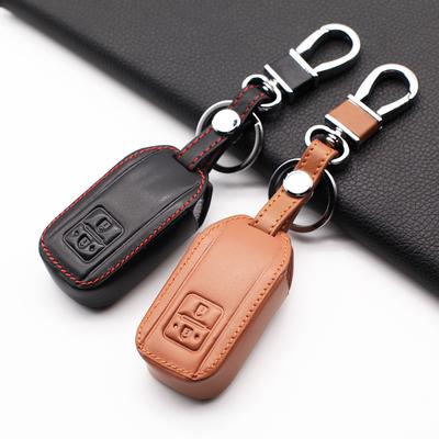 Nádherný Genuine Leather Kryt na Klíče od Auta Pouzdro na Klíčenku Pro Suzuki Swift Wagon R 2 Tlačítka Styl Dálkového Ovládání Kryt na Klíče od Auta