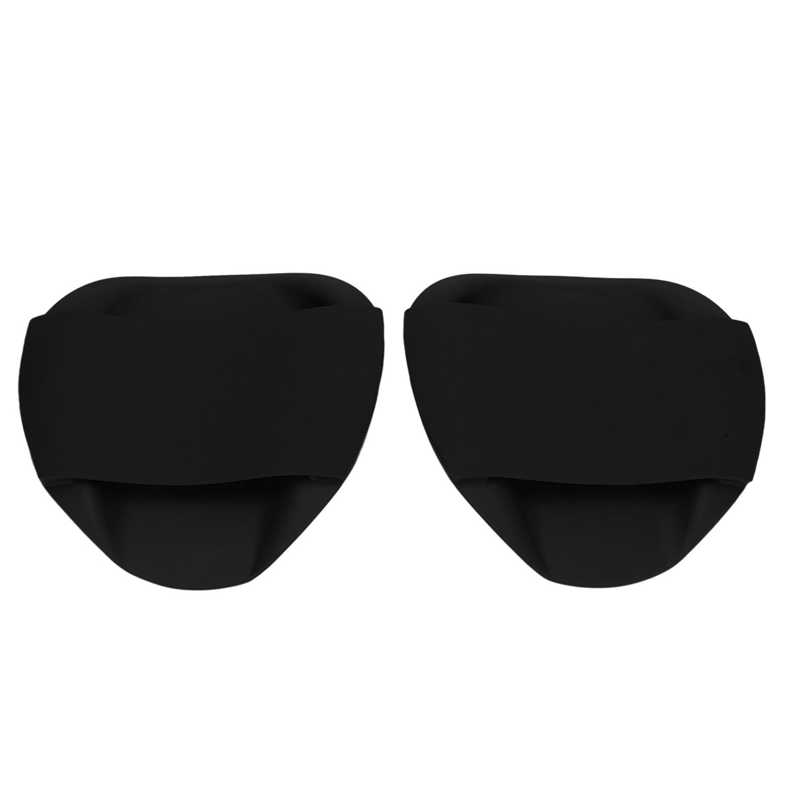 Swim Training Paddle Black PP Silicone Ergonomic Shape Swim Training Hand Paddle for