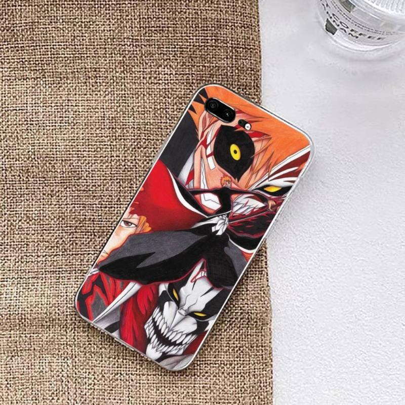 Bleach Ichigo Kurosak Phone Case For Huawei P50 P40 P30 Pro Mate 40 30 Pro Nova 8 8i Y7P Honor Transparent Phone Cover