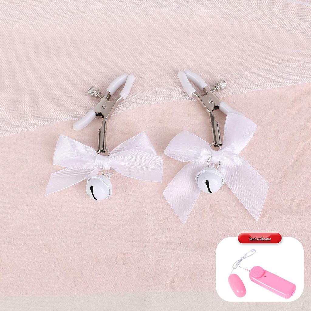 Bow Knot Bell Nipple Clamps & Anal Plugs Set – Couple's Intimate Toys Collection