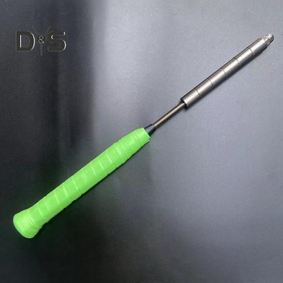 Badmintonschläger-Trainingsgerät, rutschfester Griff, realistisches Design, Edelstahlkonstruktion, Badminton-Schwungtrainer