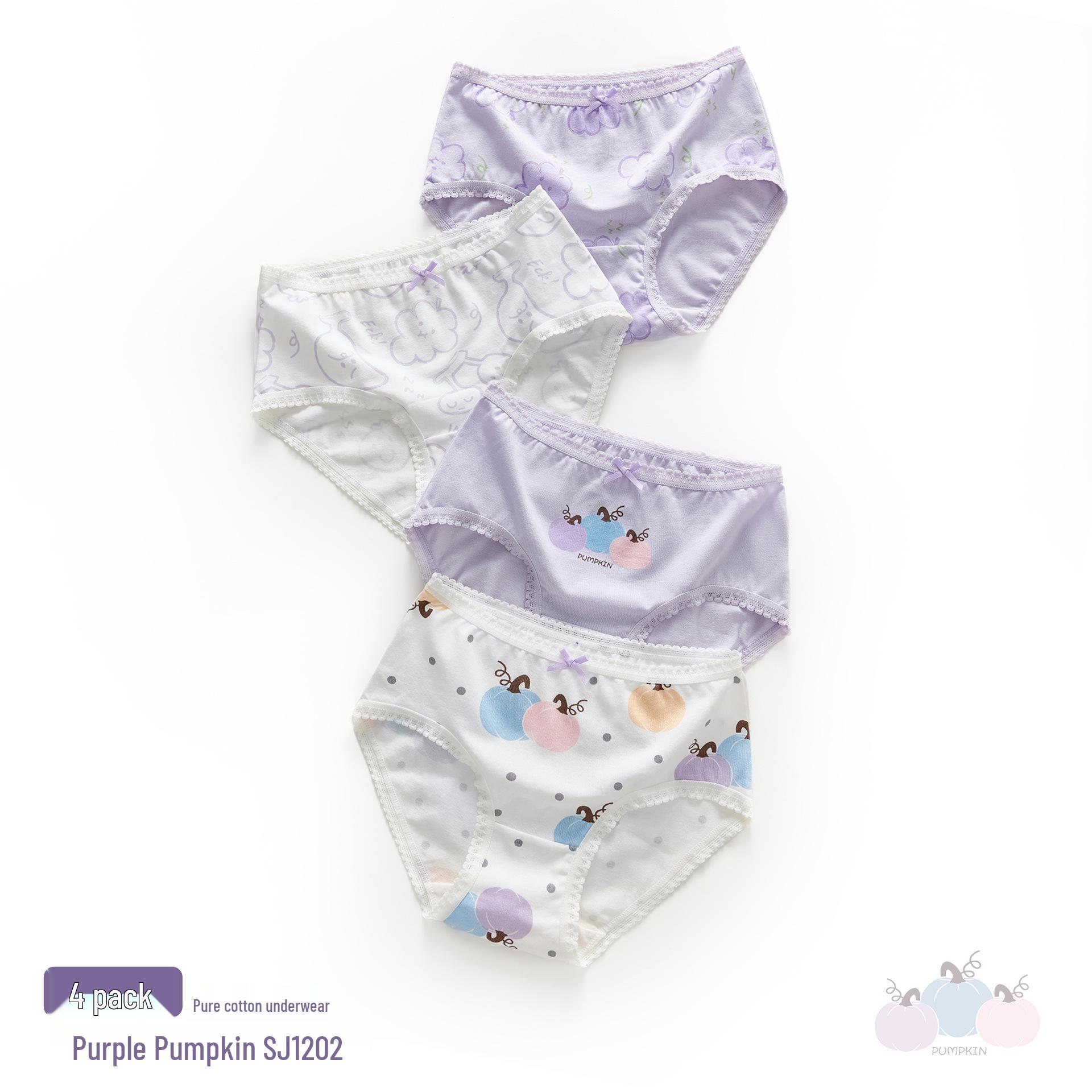 

Трусы-слипы из чистого хлопка класса А с антибактериальным кружевом для девочек - Не скатываются, 10 штук 140cm [Weight 55-65 kg]