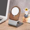 Apple iPhone 15 Magsafe Wooden Wireless Charging Phone Stand Aluminum Alloy Desktop Phone Stand