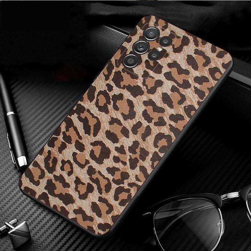 Phone Case for Samsung S26 S25 S24 S23 S22 Ultra S23 S22 S25 Plus S24 FE S26Edge Pink Leopard Print Case