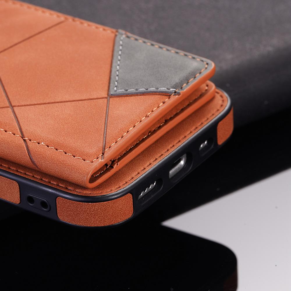 Premium Leather Phone Case for iPhone 13 Pro Max and Samsung S22 - Multi-functional and Protective Apple Skin-feel Design