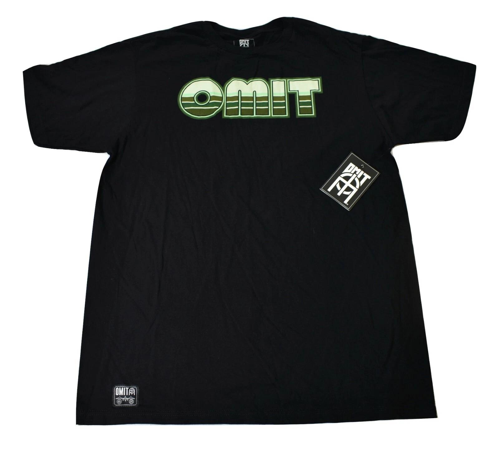 

Omit Mens 70s Sunset Black Tee Shirt New L 4XL