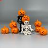 MOC Bricks DIY Black White Pumpkin Skeleton Skull Assembly Action Figure Educational Building Blocks Kids Toys Gifts