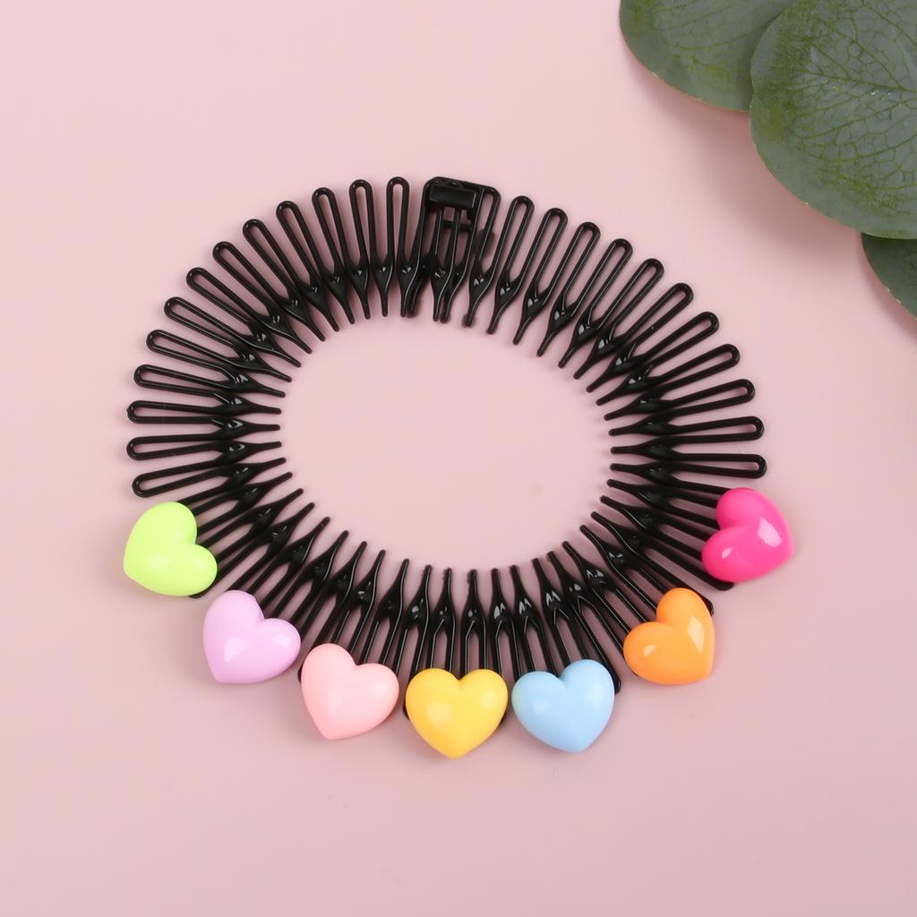 Girls Invisible Broken Hair Clip Flower Hairpin Black Acrylic Curve Needle Hair Comb Headwear for Girls Styling Hair Accessories