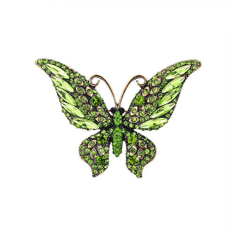 Broche Mariposa de Cristal Acrílico - Elegante Accesorio para Traje de Mujer y Cheongsam