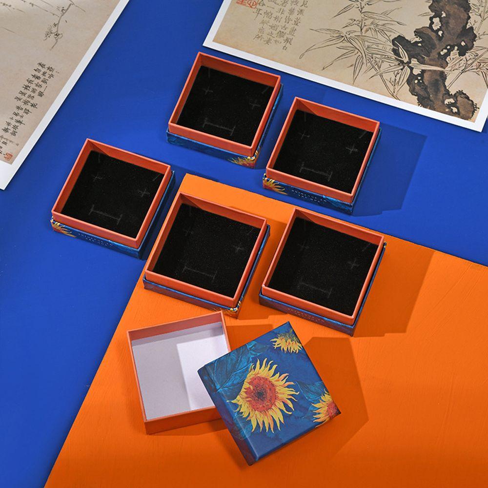 

Square Earrings Bracelets Jewelry Srorage Necklaces Gift Box Korean Displays Case Women Jewelry Box