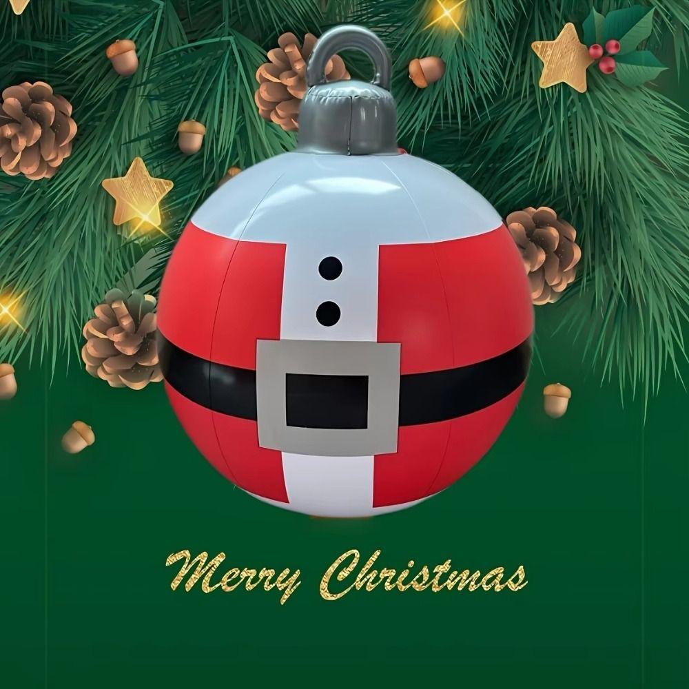 Giant Inflatable Christmas Ball Hanging Ornaments Christmas Balloons Party Supplies