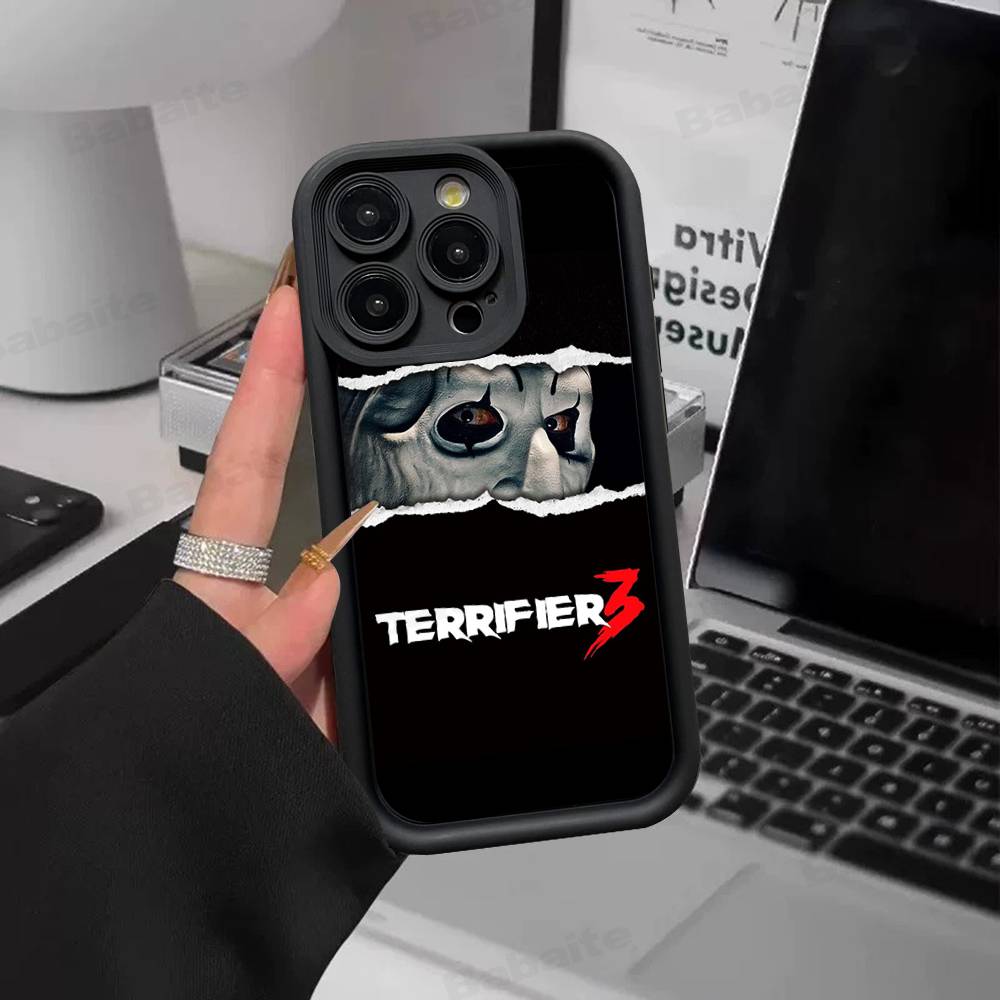 Horrorfilm Terrifier Siliconen Telefoonhoesje Voor IPhone 17 Pro Max 16 15 14 13 12 11 Plus 17 Air