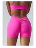 Wharton Women's Quick-Dry Sports Running Shorts - Breathable, V-Waist, Peach Hip Design