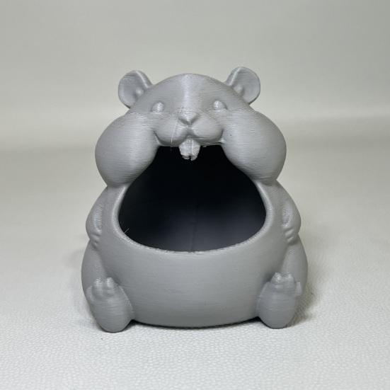 Enfeite de Tigela para Hamster Formato Fofo de Hamster Caixa de Armazenamento de Grande Capacidade Móveis para Casa para Doces Lanches