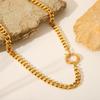 1pc Classic Cuban Link Chain Necklace for Women Men Trendy Fashion Hip Hop Choker Statement  Party Jewelry Gifts