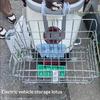 Metal Electric Scooter Rear Storage Basket Sturdy Iron Build Large Capacity Easy Mount For Commuting Grocery Shopping Daily Use