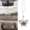 Stylish Silver Butterfly Shaped Car Interior Accessory Sublimation Blank Rearview GlassesPendant Auto Auto Hangings