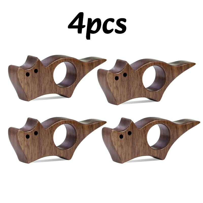 1-4pc Wooden Pet Cat Reading Bookmark One Hand Reading Thumb Book Support Book Page Holder Enthusiasts Quickly Reading Aid Tools