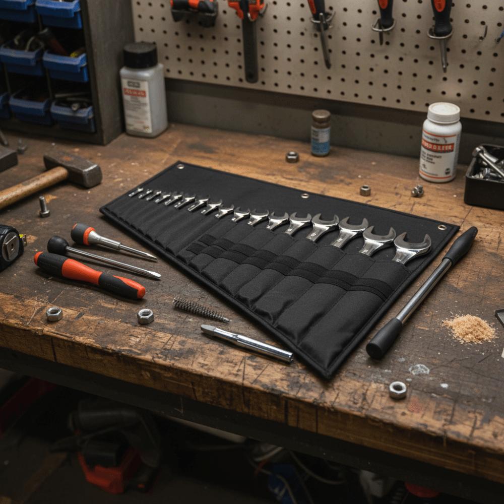 Water Proof Oxford Cloth Tool Pouch Bag 16 Pockets Tool Roll Bag Wrench Pouch  Hand Tool Storage