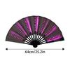 Light Up Folding Hand Fan LED Hand Fan For Dancing Stage Performance Props For Wedding Night Club Folding Fan Led Fan