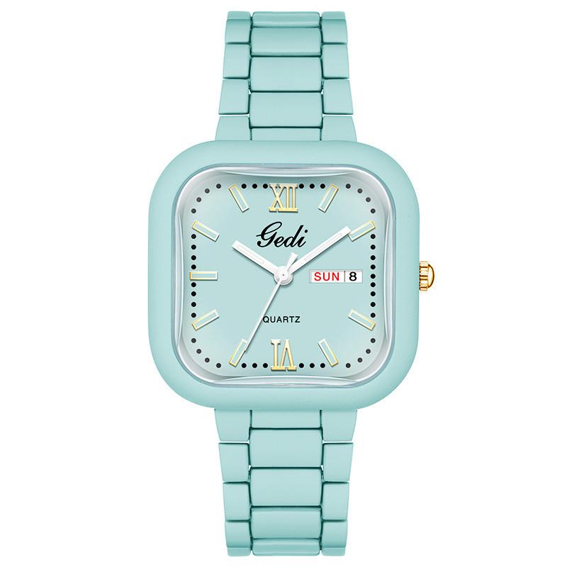 Gedi Fashion Female Watch With Calendar Function Waterproof Quartz For Office And Daily Wear