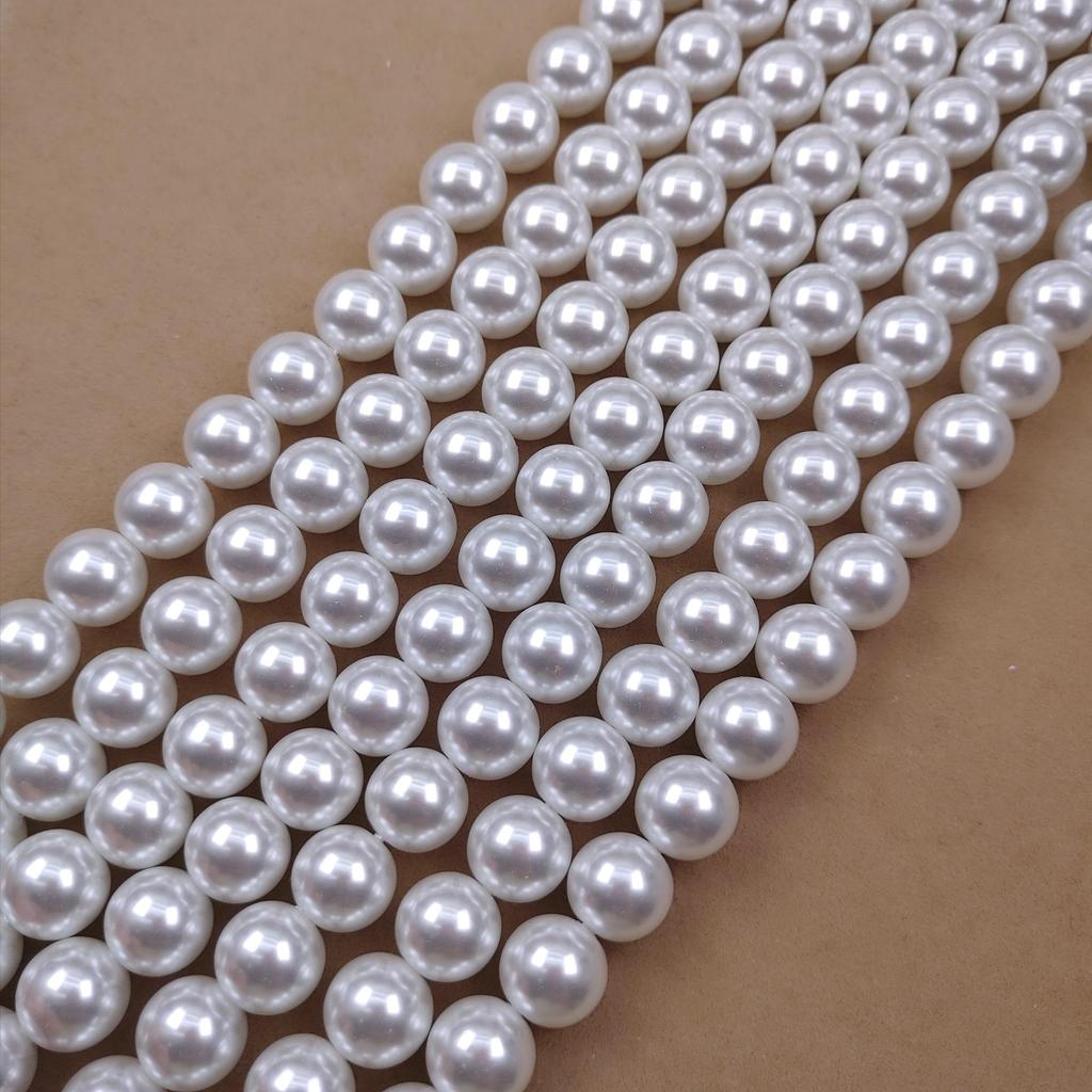 Pearl White Nanyang Faux Pearl DIY Necklace Accessory Kit
