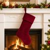 European Style Velvet Christmas Stocking 20 Inch Holiday Decor