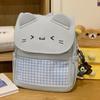 School Bag, Soft and Cute Cat Backpack, Female Student Backpack, Cute Cartoon Japanese Style Cute Backpack, Versatile, Lightweight Travel Bag