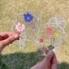 Transparent Preserved Flower Bookmark Set DIY Pressed Flower Bookmark Craft Kit with Clear Jar Stickers Handmade Bookmarks