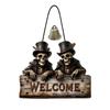Halloween Wooden Porch Hanging Decorations for Outdoor Home Entryway Wall Decor