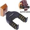 Guitar Wall Mount Secure Solution for Your Wall Hanger Auto Lock Adjustable Hook Holder for Acoustic and Ukulele