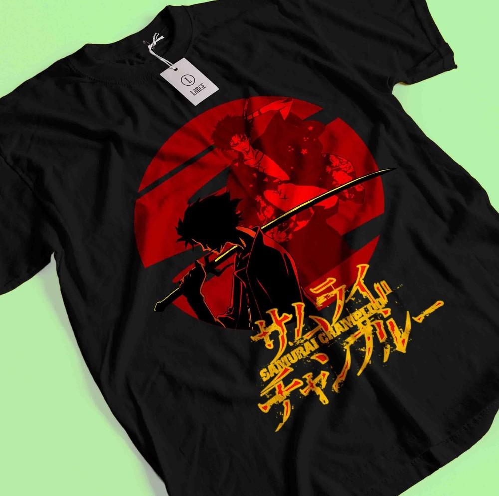 

Samurai champloo Shirt Mugen Tshirt Fuu T-Shirt Jin Anime Tee Kariya Kagetoki S