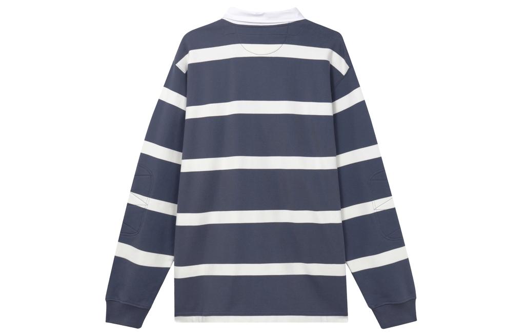 Nike Men's Life Striped Heavyweight Rugby Shirt 'Thunder Blue' FN3123-437