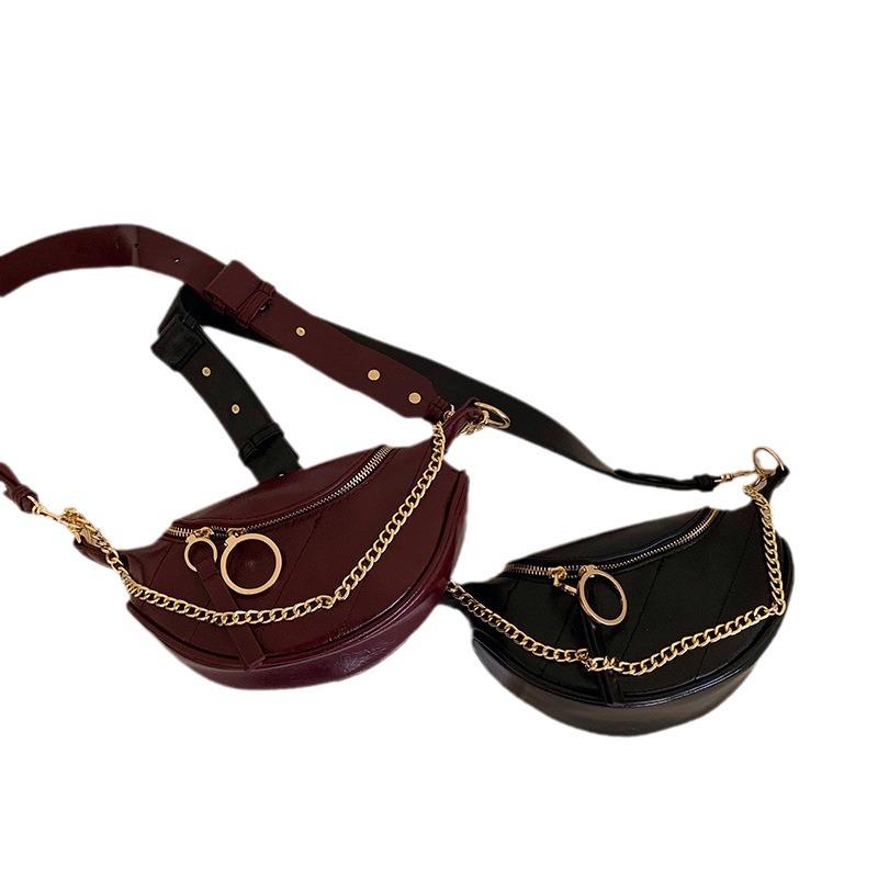 2023 Trendige Damen Crossbody Bauchtasche mit Kette