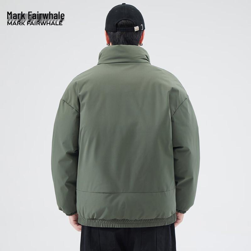 Mark Fairwhale Men's Plus Velvet Thickened Stand Collar Cotton Jacket