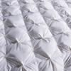 Court Style Soft Silk Twist Solid Color Down Quilt Shell - Silent Semi-Finished Version