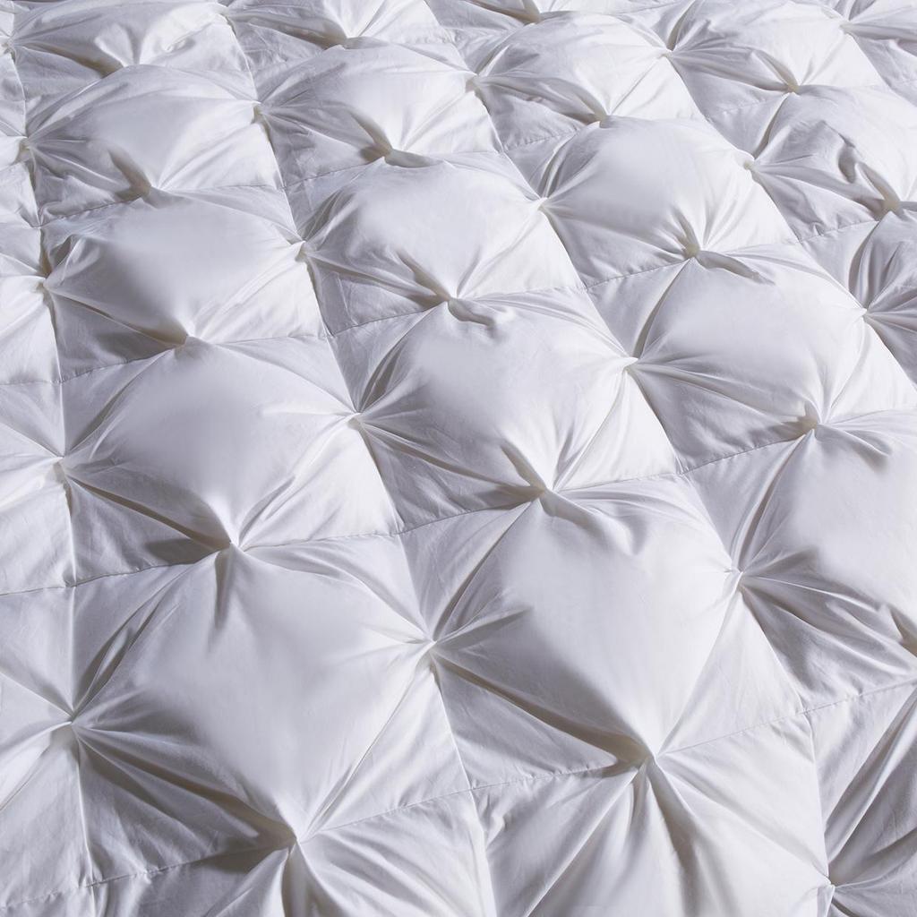 Court Style Soft Silk Twist Solid Color Down Quilt Shell - Silent Semi-Finished Version
