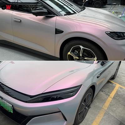 Two-tone Dreamy Gray Powder Motorcycle Adhesive Vinyl Wrap Car Foil Stickers for Car Wrapping Film Body Covering Motorcycles